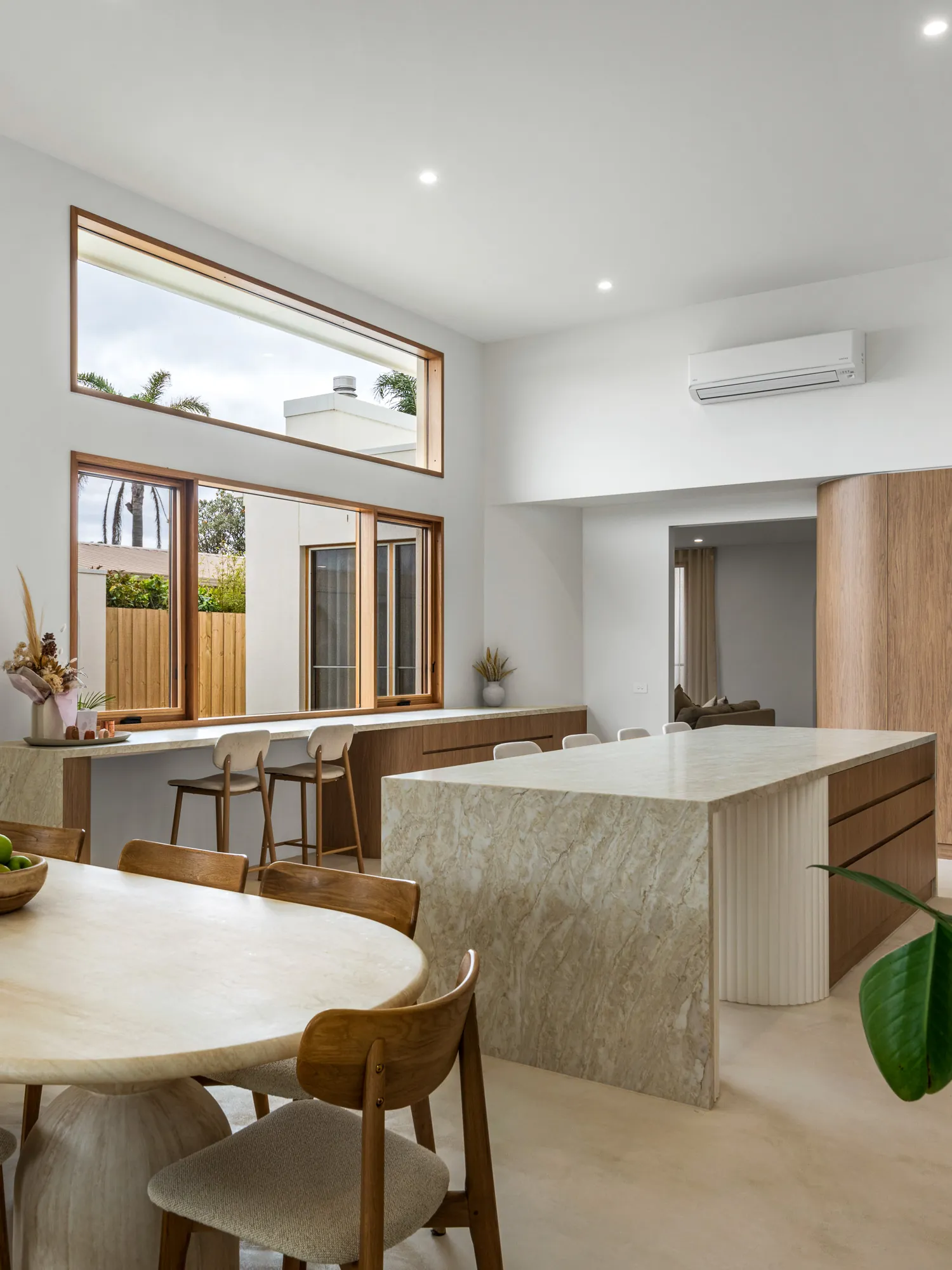 Styled living room photographed for a Geelong listing